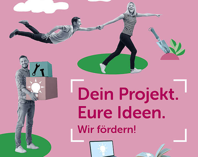 Grafik mit Menschen und Text