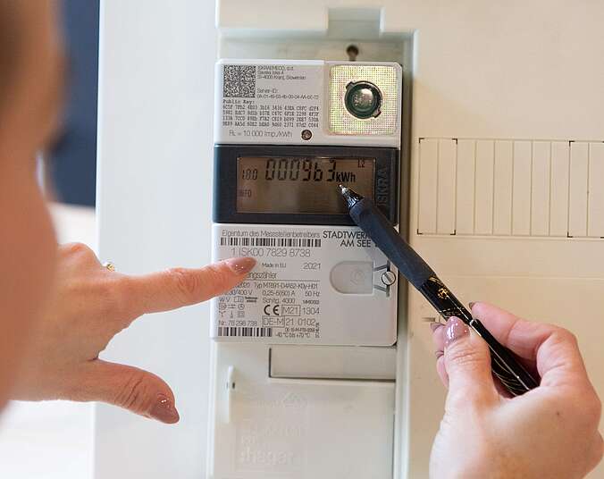 Zählerablesung (Foto : SWSee)