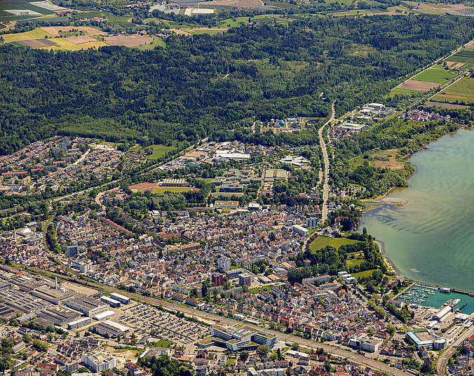 Luftbild Friedrichshafen-Ost mit Seewald